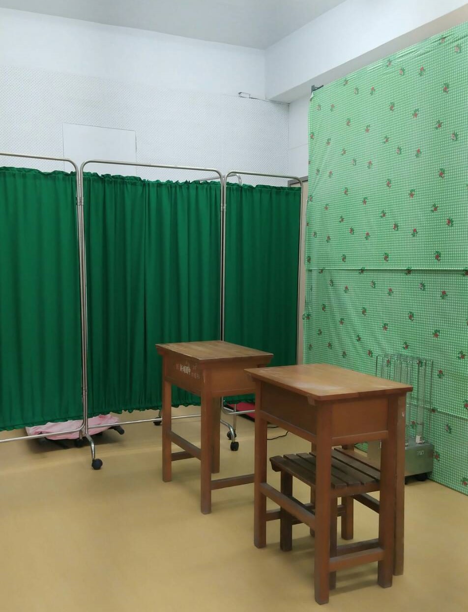新埔國中設置觀察室與隔離室.