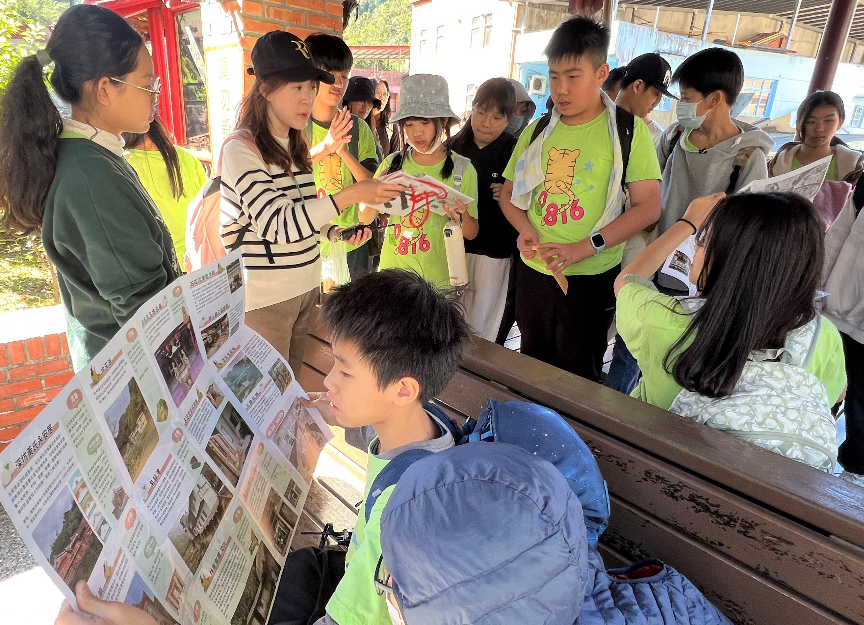 莒光國小-學生研究地圖準備來場石碇大冒險！