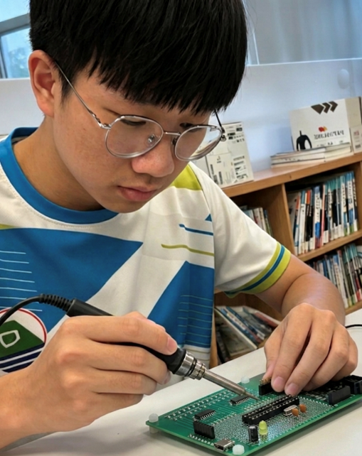 新北高工張庭沁同學錄取國立臺北科技大學資訊工程系。他表示，曾因專業科目受挫，但_0.png